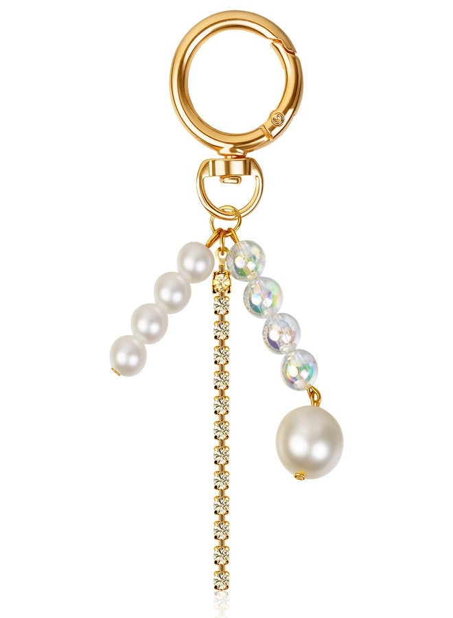 JIMYICLR Gold Beach Bag Keychain Starfish Pearl Seashell Purse Charms for Handbags Cute Bag Charm Accessories for Women - Image 1